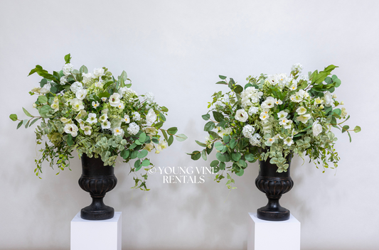 The Evergreen Floral Urns