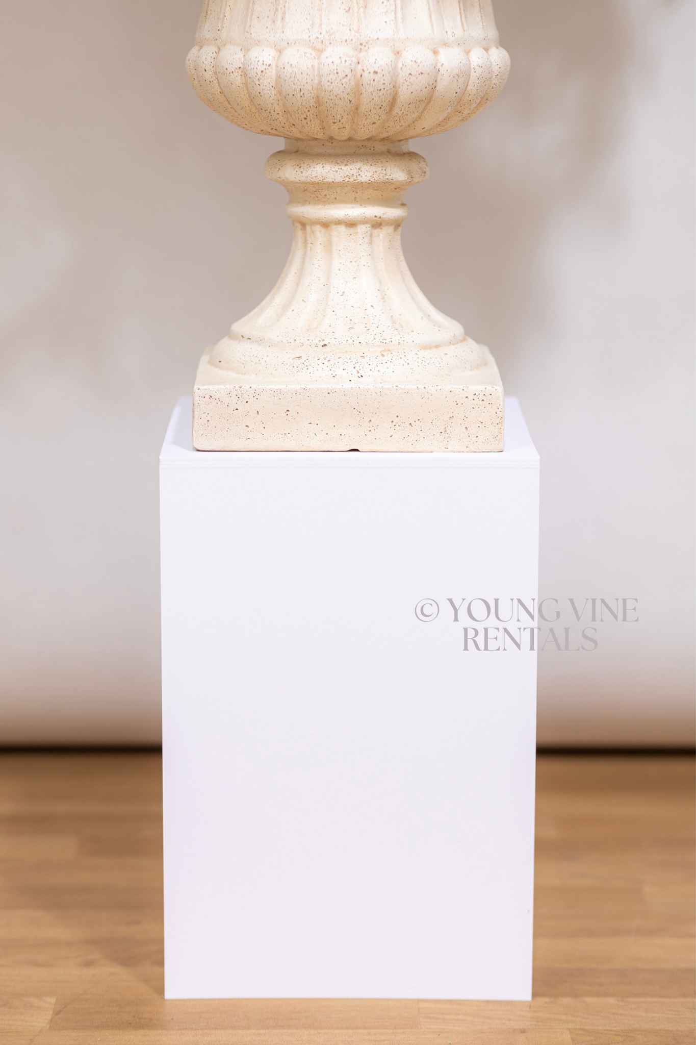 White Urn Pedestals